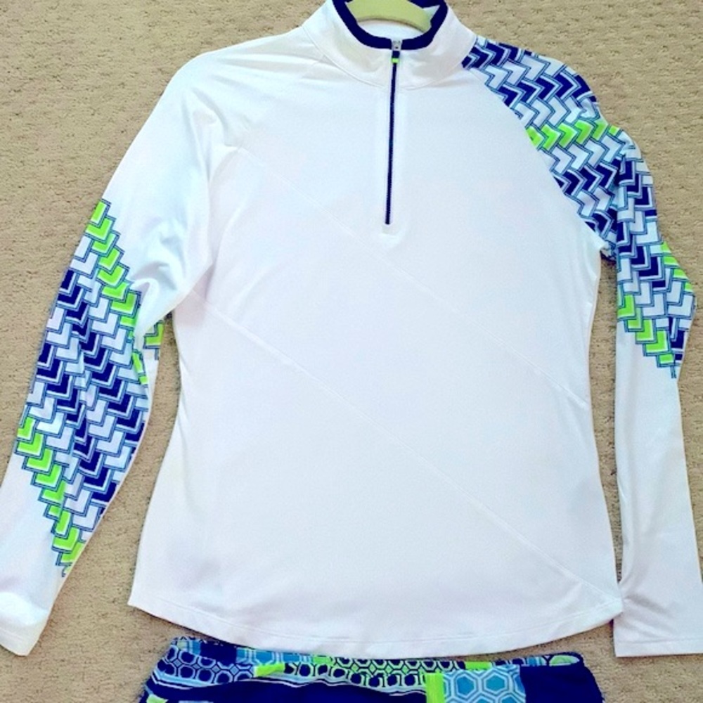 EP NEW YORK QUARTER ZIP GOLF TOP SIZE SMALL GREAT CONDITION